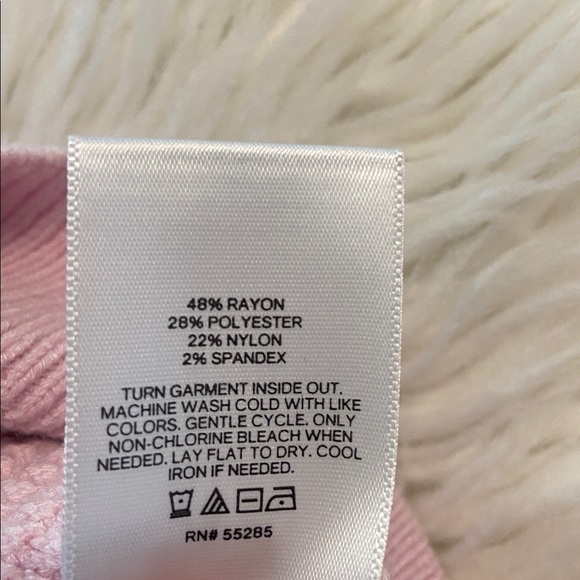 Express Light Pink Knit Mini Dress length 36” pit to pit 34” so beautiful dress - Picture 7 of 8